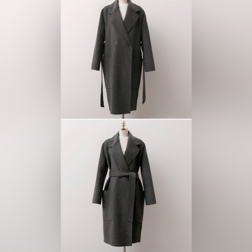 Korean Fashion Grey Coat